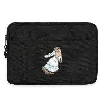 Otter Bridal Wedding Dress Wedding - Laptop bag 13" - black - Front