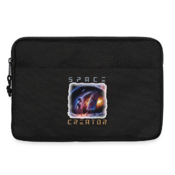 Galactic Alien Artist Canvas - Laptop bag 13" - black - Front