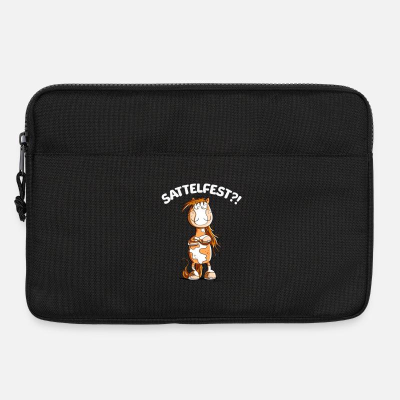 Pferd Sattelfest Reitlehrer Reitschüler Reitschule - Laptoptasche 13" - Schwarz