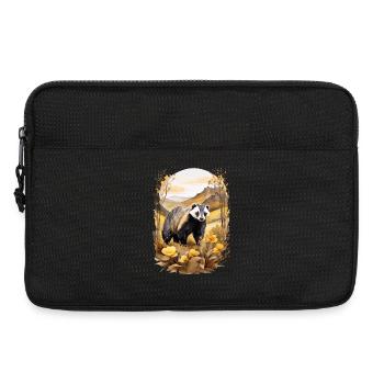 Dachs in den Bergen - Laptoptasche 13" - Schwarz - Vorne