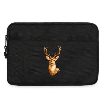 Cerf doré - Sacoche pour ordinateur portable 13 pouces - noir - Devant