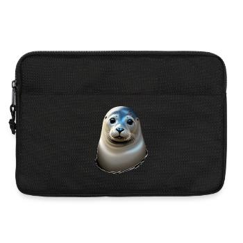 Schöne Robbe - Laptoptasche 13" - Schwarz - Vorne
