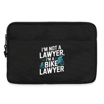 Je suis avocat spécialisé dans le vélo - Sacoche pour ordinateur portable 13 pouces - noir - Devant