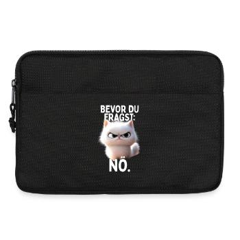Bevor Du Fragst Nö Katze Morgenmuffel Nein Katzen - Laptoptasche 13" - Schwarz - Vorne