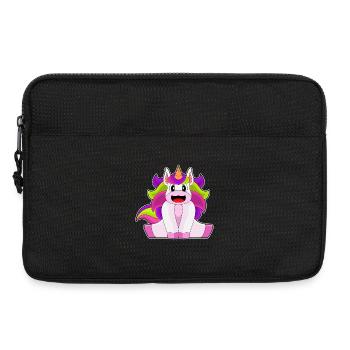 funny unicorn - Laptop bag 13" - black - Front