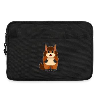 Lustiges Pferd  - Laptoptasche 13" - Schwarz - Vorne