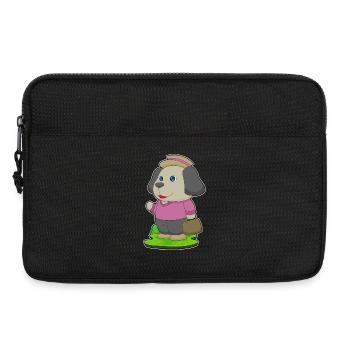 Hund Wanderer Tasche Wandern - Laptoptasche 13" - Schwarz - Vorne