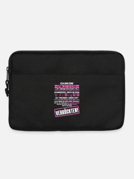eine stolze Chefin von einer Truppe verrückter - Laptoptasche 13" - Schwarz