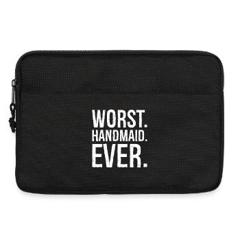 Schlechteste Magd aller Zeiten - Laptoptasche 13" - Schwarz - Vorne