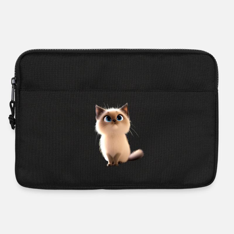 Birma Katze Heilige Birmakatze Süße Birma Katzen - Laptoptasche 13" - Schwarz