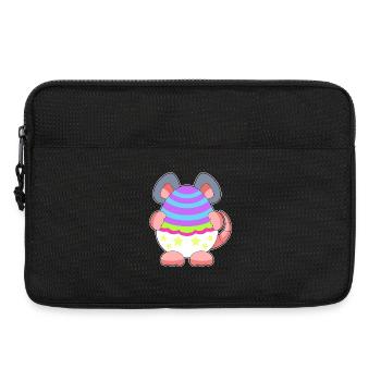 Clin d’œuf de Pâques de la souris - Sacoche pour ordinateur portable 13 pouces - noir - Devant