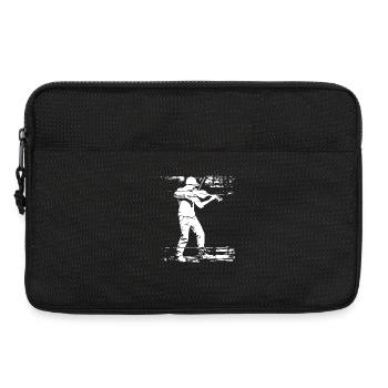 Violinist Skizze - Laptoptasche 13" - Schwarz - Vorne