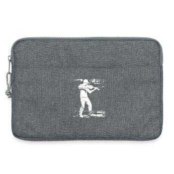 Violinist Sketch - Laptop bag 13" - heather grey - Front