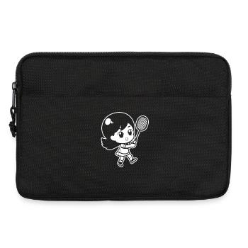Little badminton player - Laptop bag 13" - black - Front
