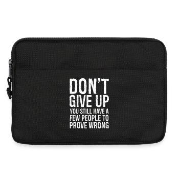 don't give up you still have a few people - Laptop bag 13" - black - Front