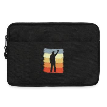 Maler Retro Look - Laptoptasche 13" - Schwarz - Vorne