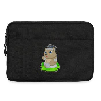 Bear Halloween Zombie - Laptop bag 13" - black - Front