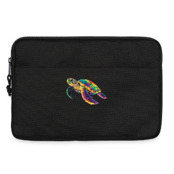 Turtle Colorful Popart Reptile Cute Turtles - Laptop bag 13" - black - Front