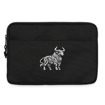 Taureau tribal - Sacoche pour ordinateur portable 13 pouces - noir - Devant