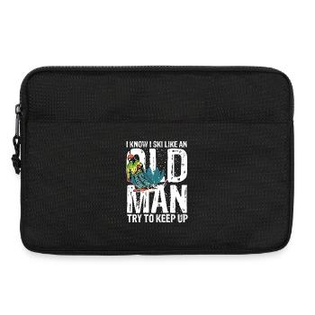 I know i ski like an old man try to keep up - Laptoptasche 13" - Schwarz - Vorne
