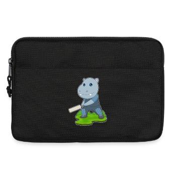 Hippopotamus Cricket Cricket Bats - Laptop bag 13" - black - Front