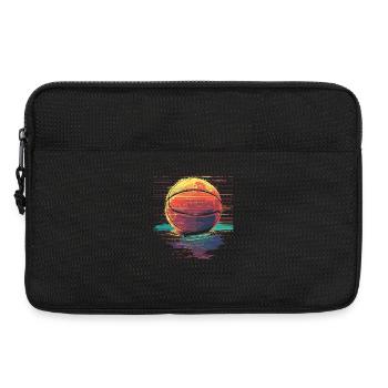 Ballon de basket Retrowave - Sacoche pour ordinateur portable 13 pouces - noir - Devant
