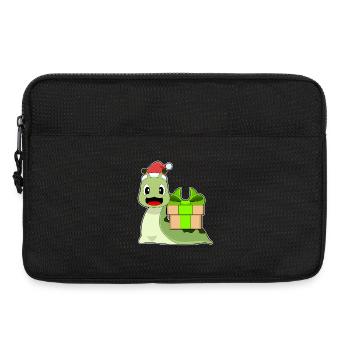 Snail Christmas Package - Laptop bag 13" - black - Front