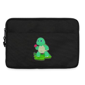 Fleur de tortue - Sacoche pour ordinateur portable 13 pouces - noir - Devant