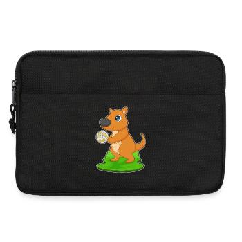 Kangourou Joueur de volley-ball Volley-ball - Sacoche pour ordinateur portable 13 pouces - noir - Devant