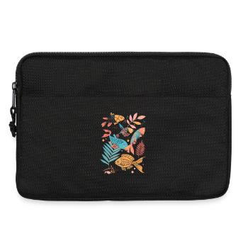 Style de dessin animé de pêche - Sacoche pour ordinateur portable 13 pouces - noir - Devant