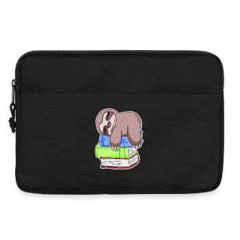paresseux Livre Livres Lecture - Sacoche pour ordinateur portable 13 pouces - noir - Devant