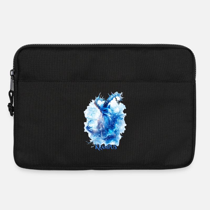 Krampus in einer Eislandschaft - Laptoptasche 13" - Schwarz
