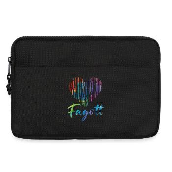 Fagott Herz Design für Fagottisten - Laptoptasche 13" - Schwarz - Vorne