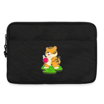 Tiger Tischtennis Tischtennisschläger - Laptoptasche 13" - Schwarz - Vorne