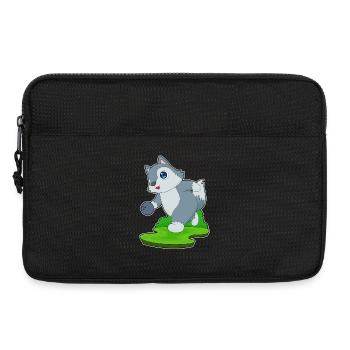 Wolf Bowling Bowling Ball - Laptop bag 13" - black - Front