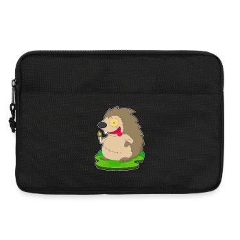 Hedgehog Halloween Zombie - Laptop bag 13" - black - Front