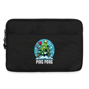 Tennis de table Arbre de Noël Costume Arbre de Noël - Sacoche pour ordinateur portable 13 pouces - noir - Devant