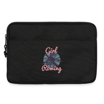 Rowing Girl - Laptop bag 13" - black - Front