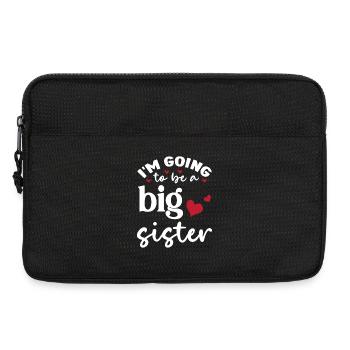 Va être grande sœur grande sœur naissance de bébé - Sacoche pour ordinateur portable 13 pouces - noir - Devant