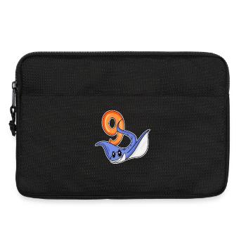 9th Birthday Motif Stingray - 9 Years - Laptop bag 13" - black - Front