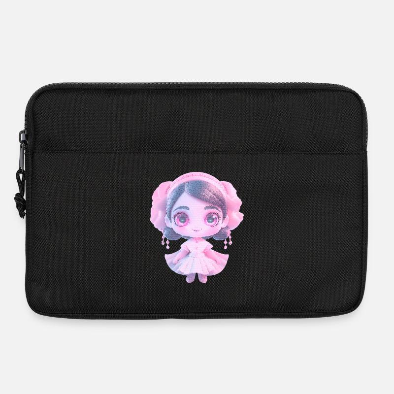 niedliche Charakter - Laptoptasche 13" - Schwarz