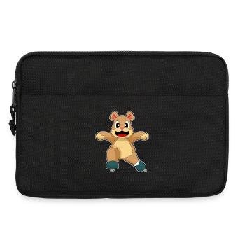 Bear Skating Skates - Laptop bag 13" - black - Front