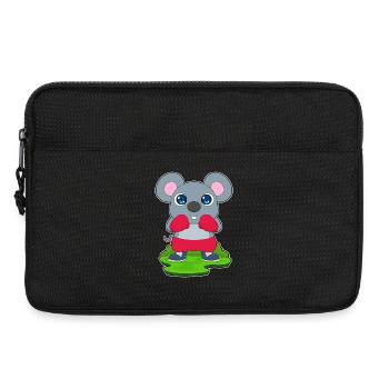 Maus Boxer Boxhandschuhe Boxen - Laptoptasche 13" - Schwarz - Vorne