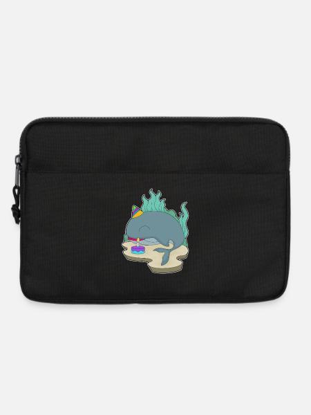 Wal Geburtstag Kuchen - Laptoptasche 13" - Schwarz