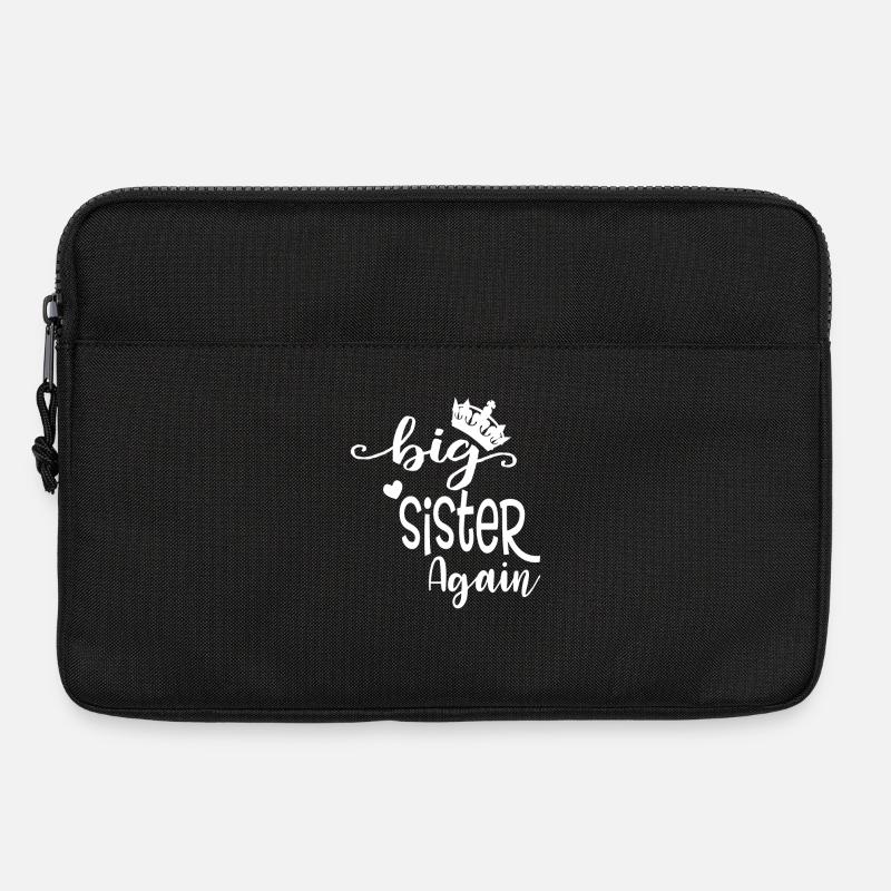 Große Schwester Geschenk Wieder Große Schwester - Laptoptasche 13" - Schwarz