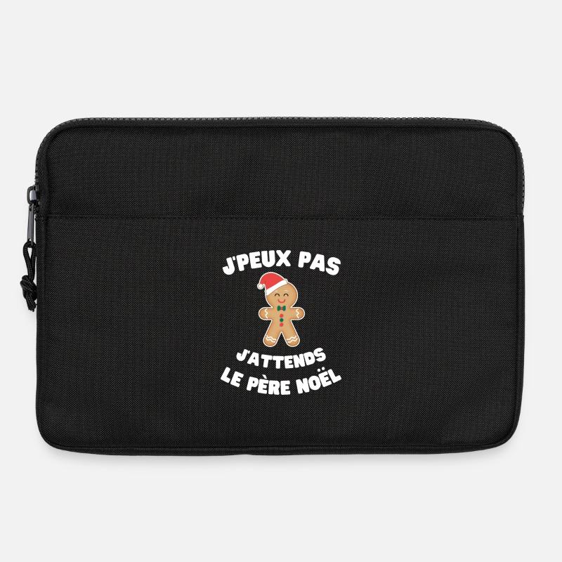 Ich kann nicht, ich warte auf den Weihnachtsmann - Laptoptasche 13" - Schwarz