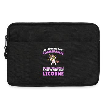 I'm great so I'm a unicorn - Laptop bag 13" - black - Front