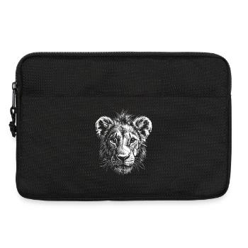 Löwe Mähne Junger Löwe Wilde Kleine Süße Löwen - Laptoptasche 13" - Schwarz - Vorne
