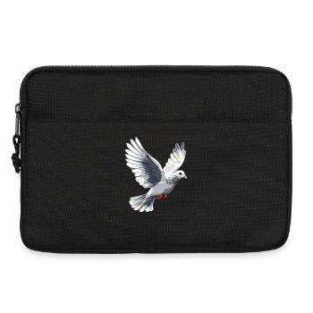 Taube Weiß Frieden Peace Ringeltaube Weiße Tauben - Laptoptasche 13" - Schwarz - Vorne