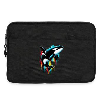 Schwertwal - Laptoptasche 13" - Schwarz - Vorne